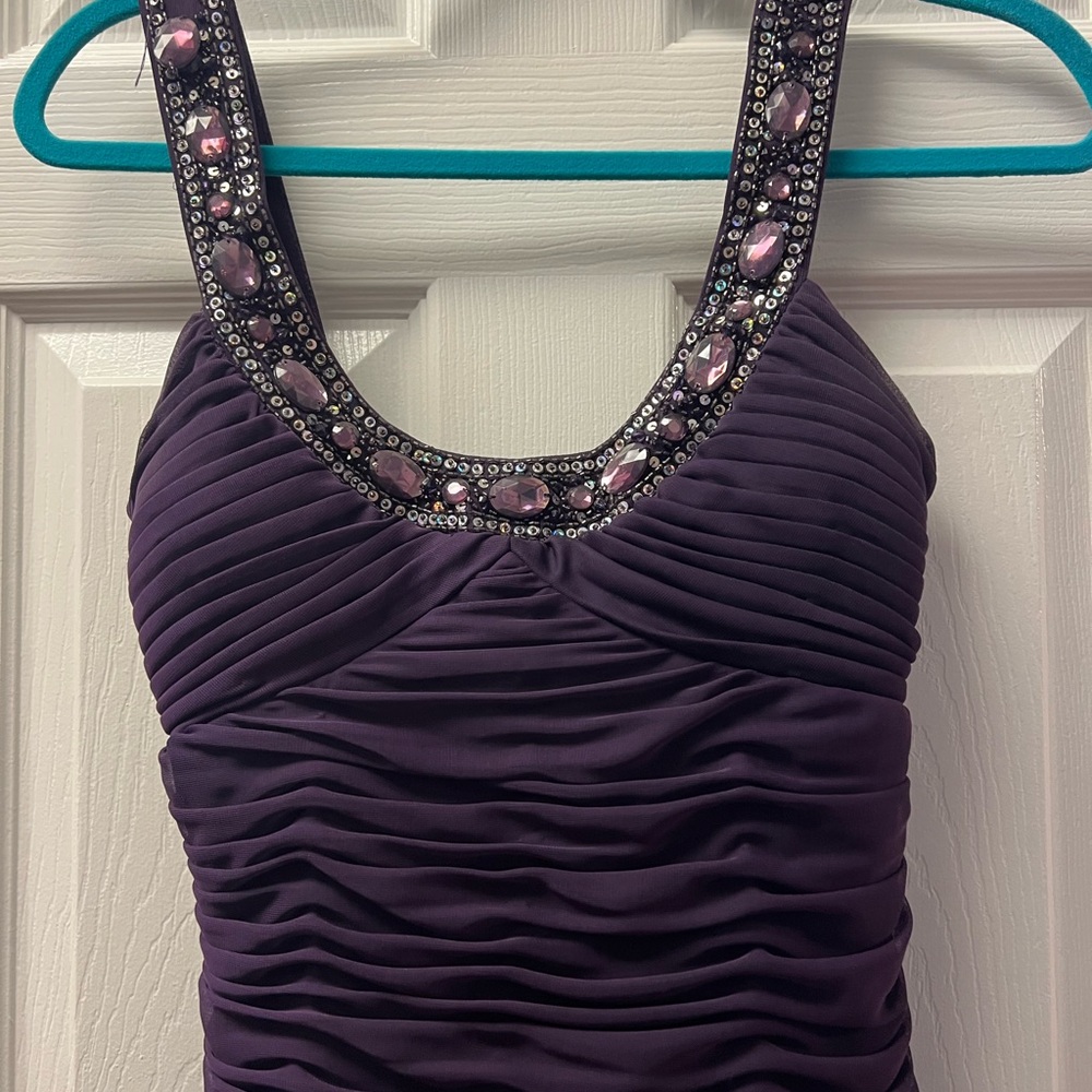 Elegant Purple Cache Dress